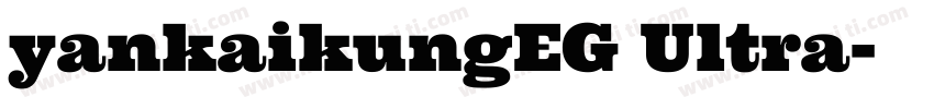 yankaikungEG Ultra字体转换